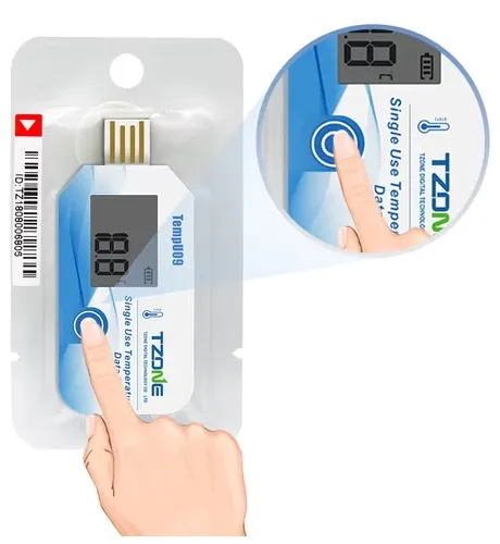 Single use PDF temperature data logger with display - Image 4
